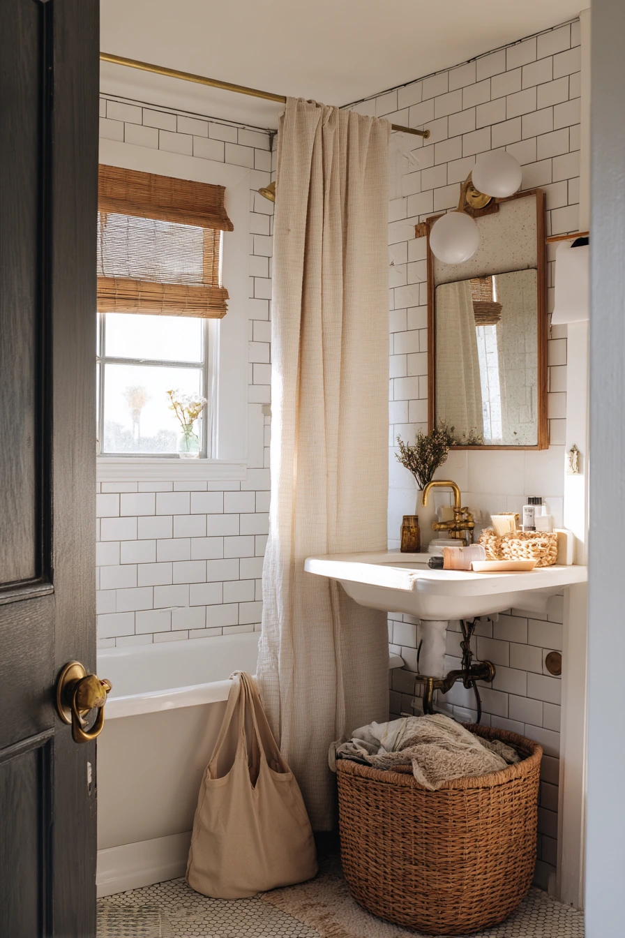 Shared Bathroom with Vintage Charm