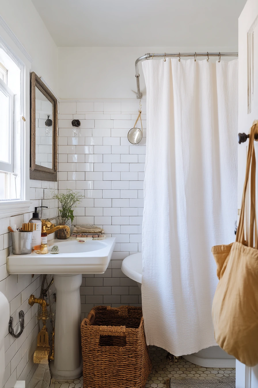 Shared Bathroom with Vintage Charm