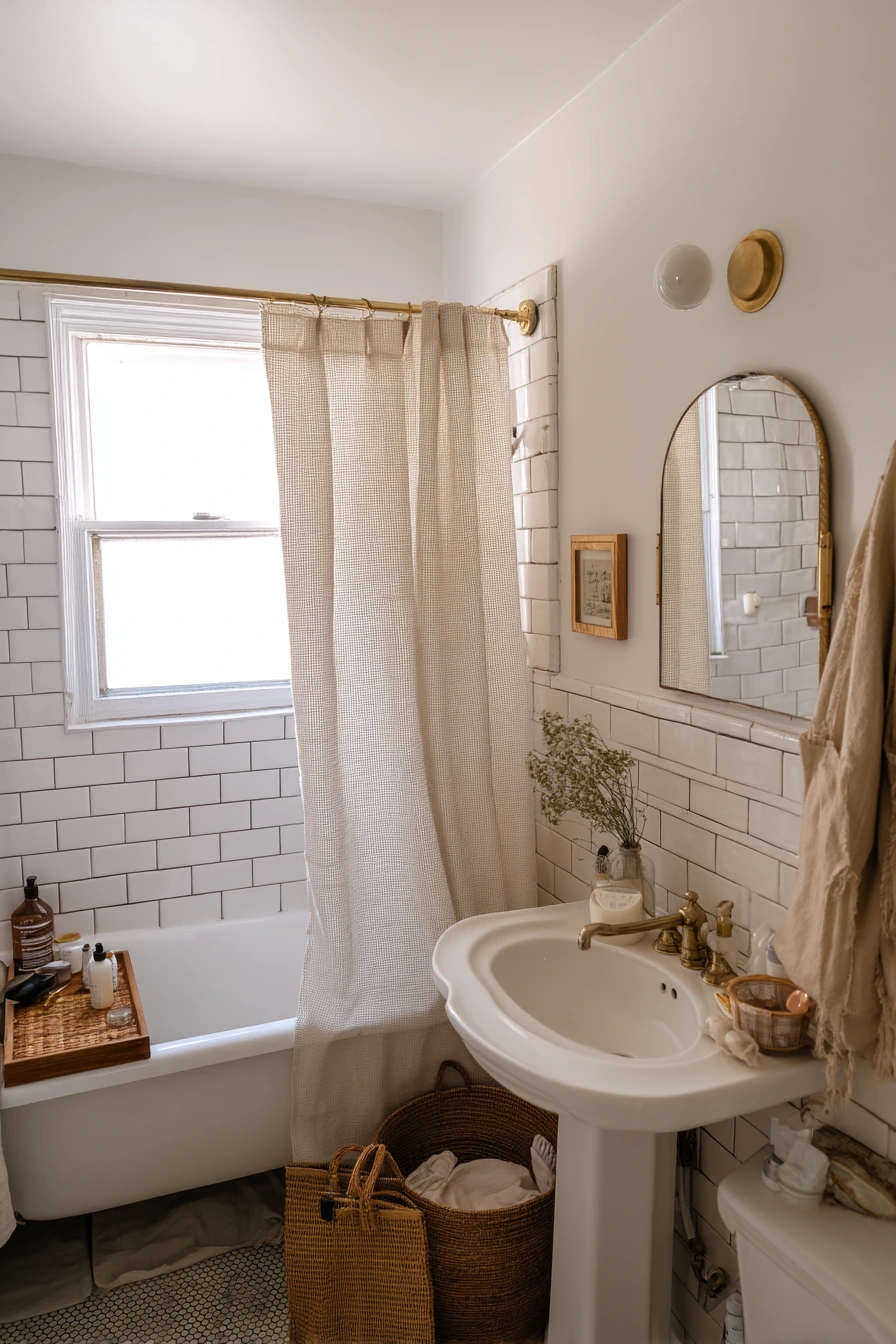 Shared Bathroom with Vintage Charm