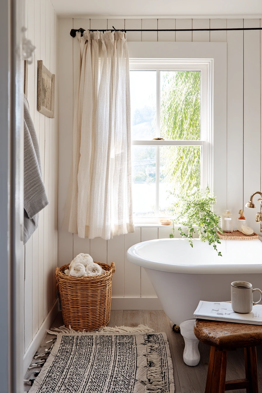 Farmhouse Morning Light Tub Scene