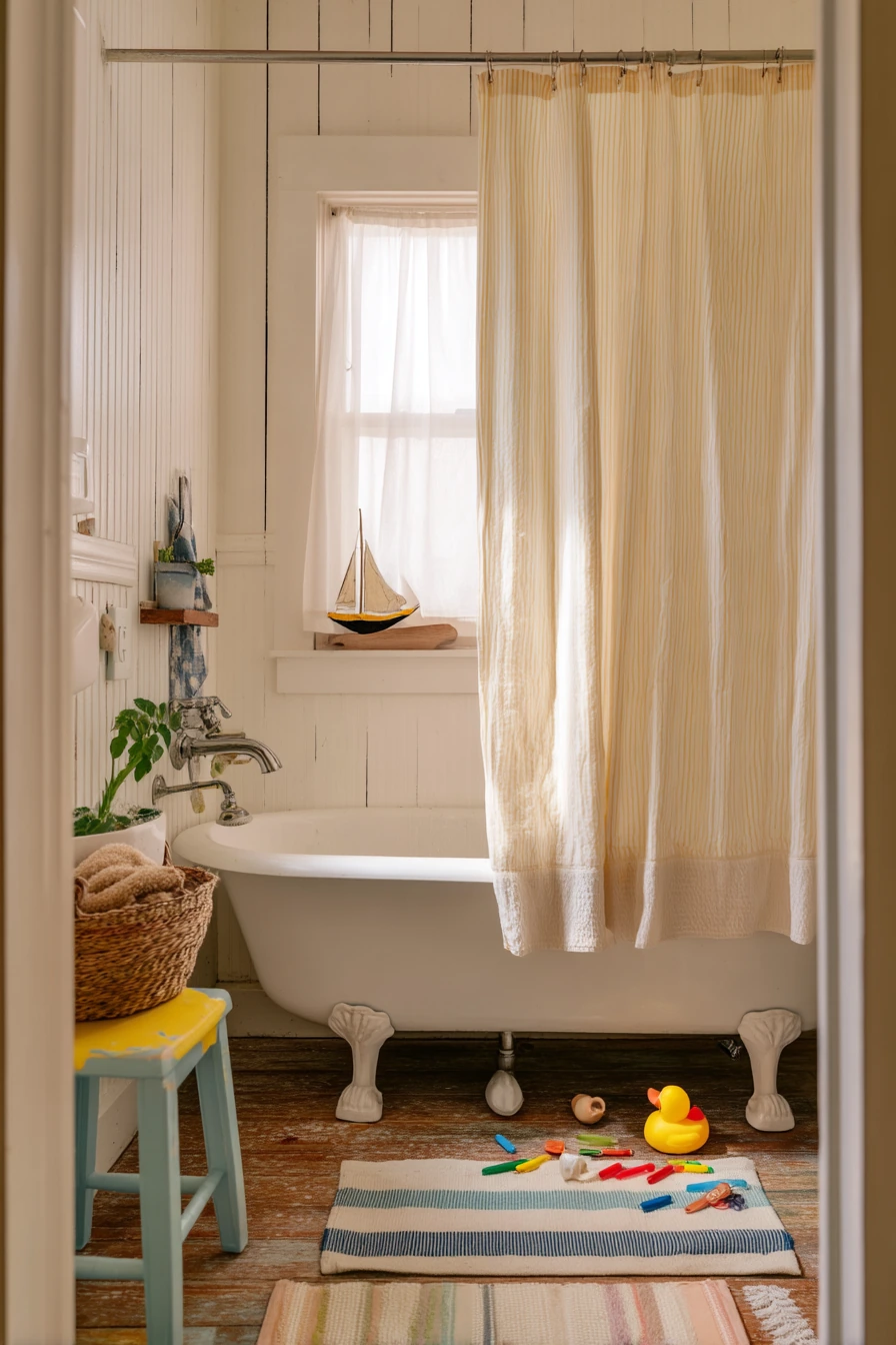 Family Bath Time with Toys