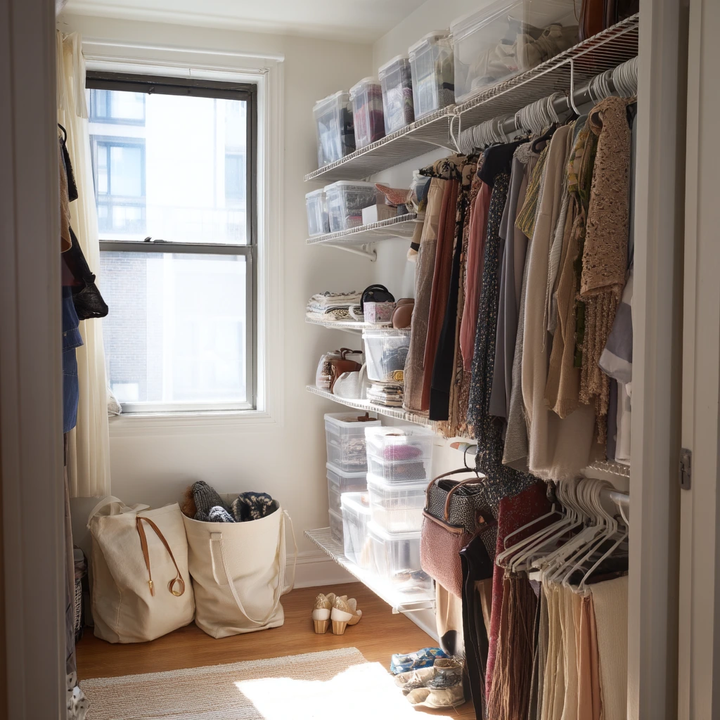 Renter-Friendly Closet Organization
