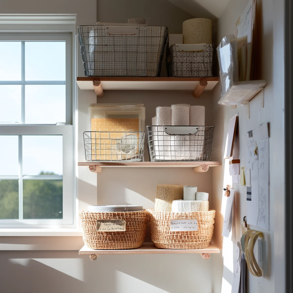 Budget Closet with DIY Shelves