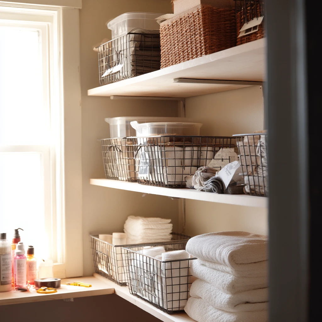 Budget Closet with DIY Shelves