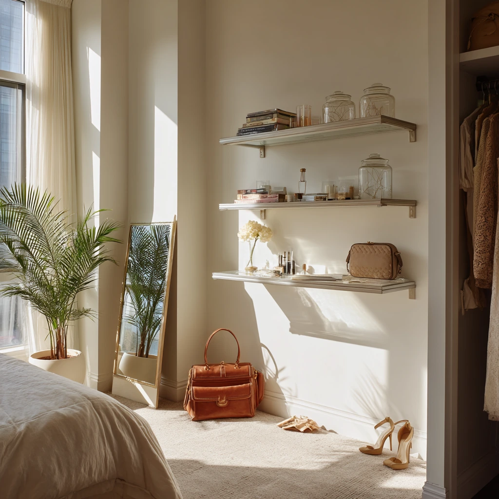 Boutique-Style Bedroom Closet Corner