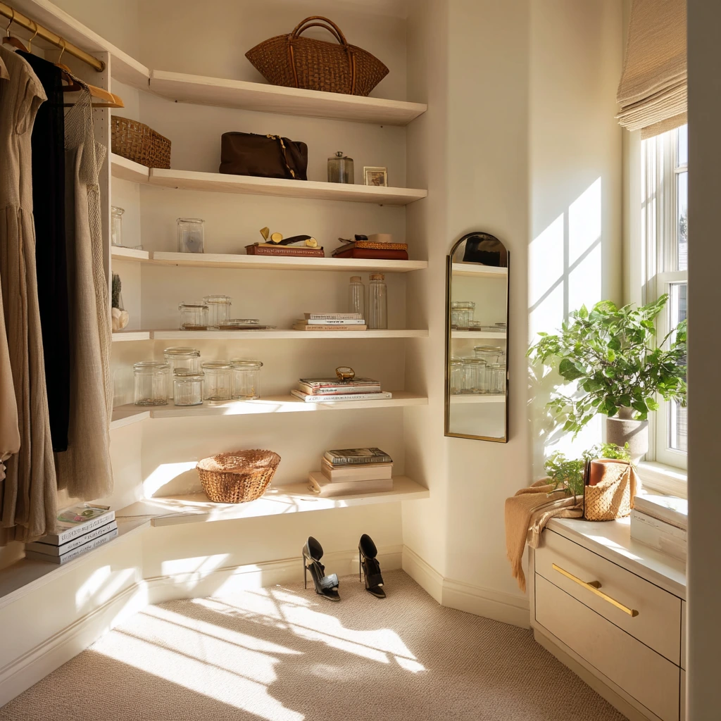 Boutique-Style Bedroom Closet Corner