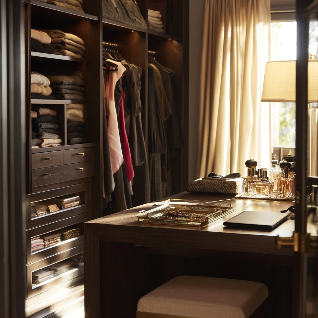 Boutique-Inspired Closet Island with Jewelry Zone