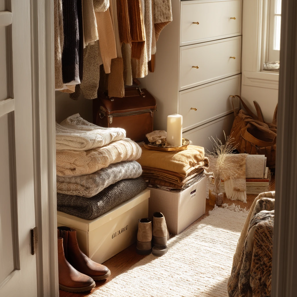 Seasonal Wardrobe Swap Around the Closet Island