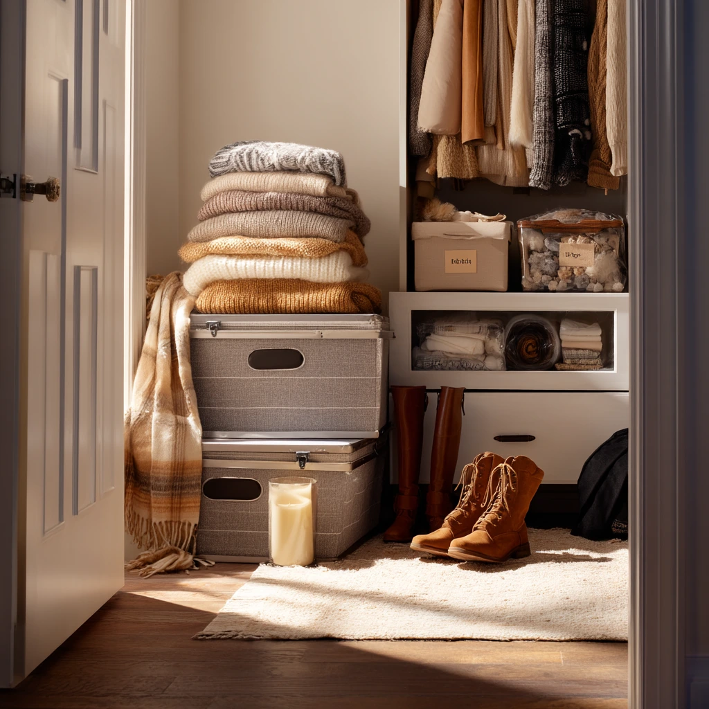 Seasonal Wardrobe Swap Around the Closet Island