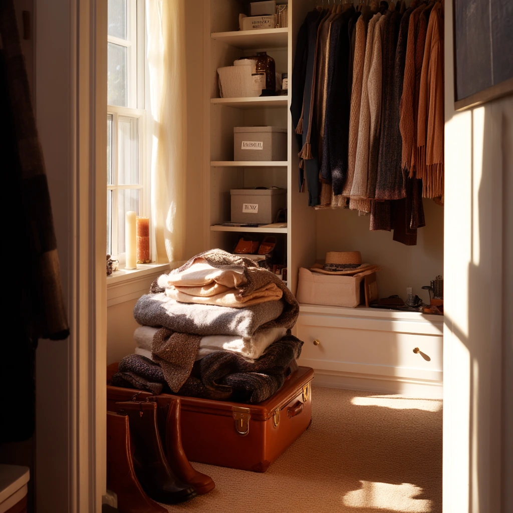 Seasonal Wardrobe Swap Around the Closet Island