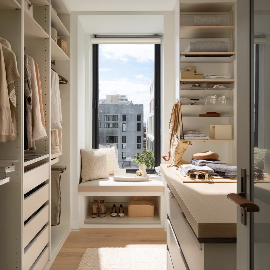 Small Closet Island for a City Apartment