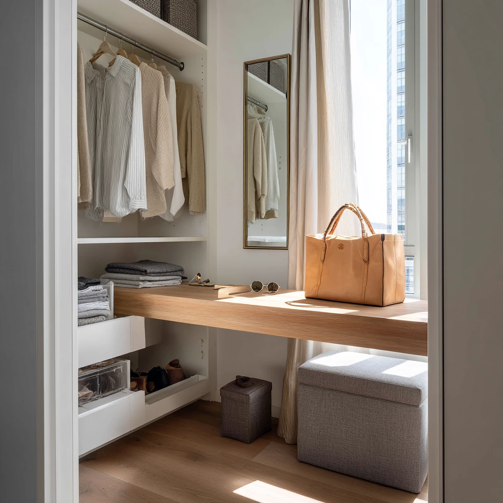 Small Closet Island for a City Apartment