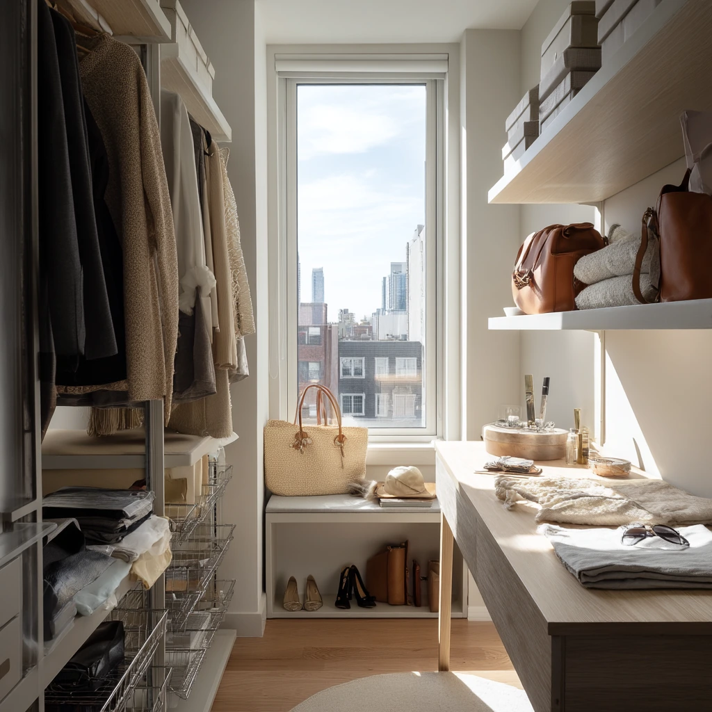 Small Closet Island for a City Apartment