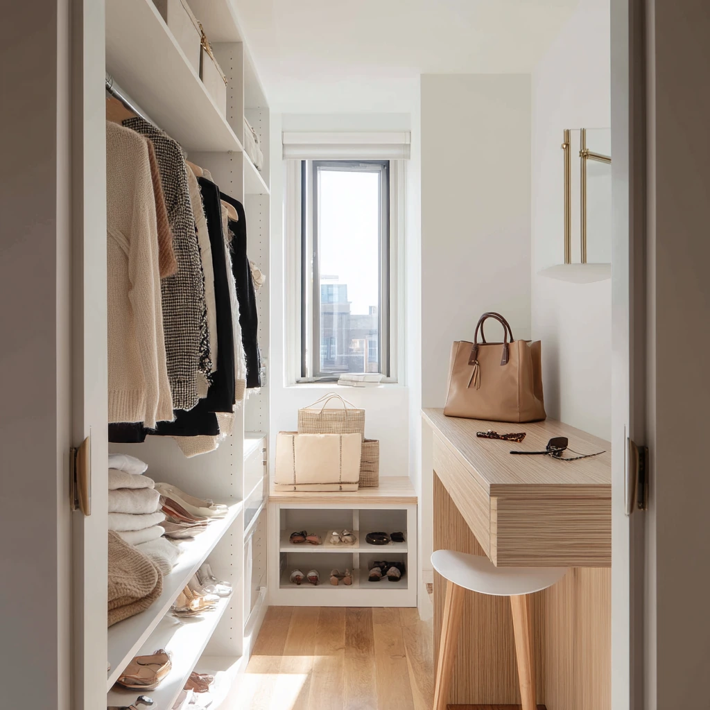 Small Closet Island for a City Apartment