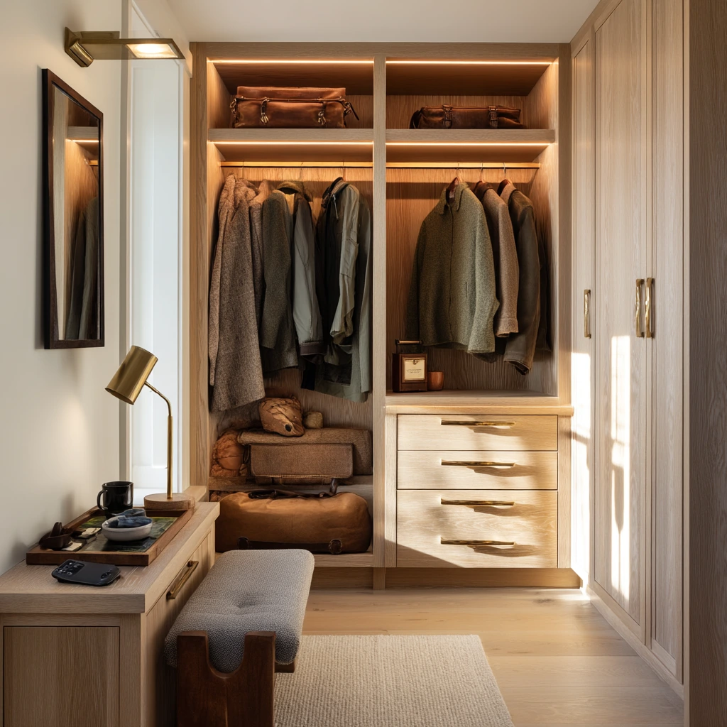 Luxury Closet with Toe-Kick Glow