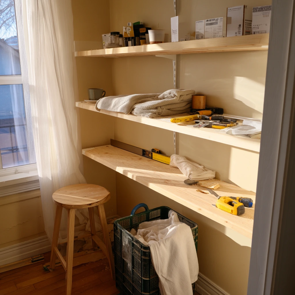 DIY Closet Shelving Weekend Project