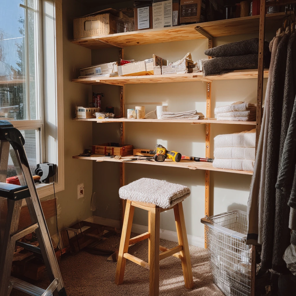 DIY Closet Shelving Weekend Project