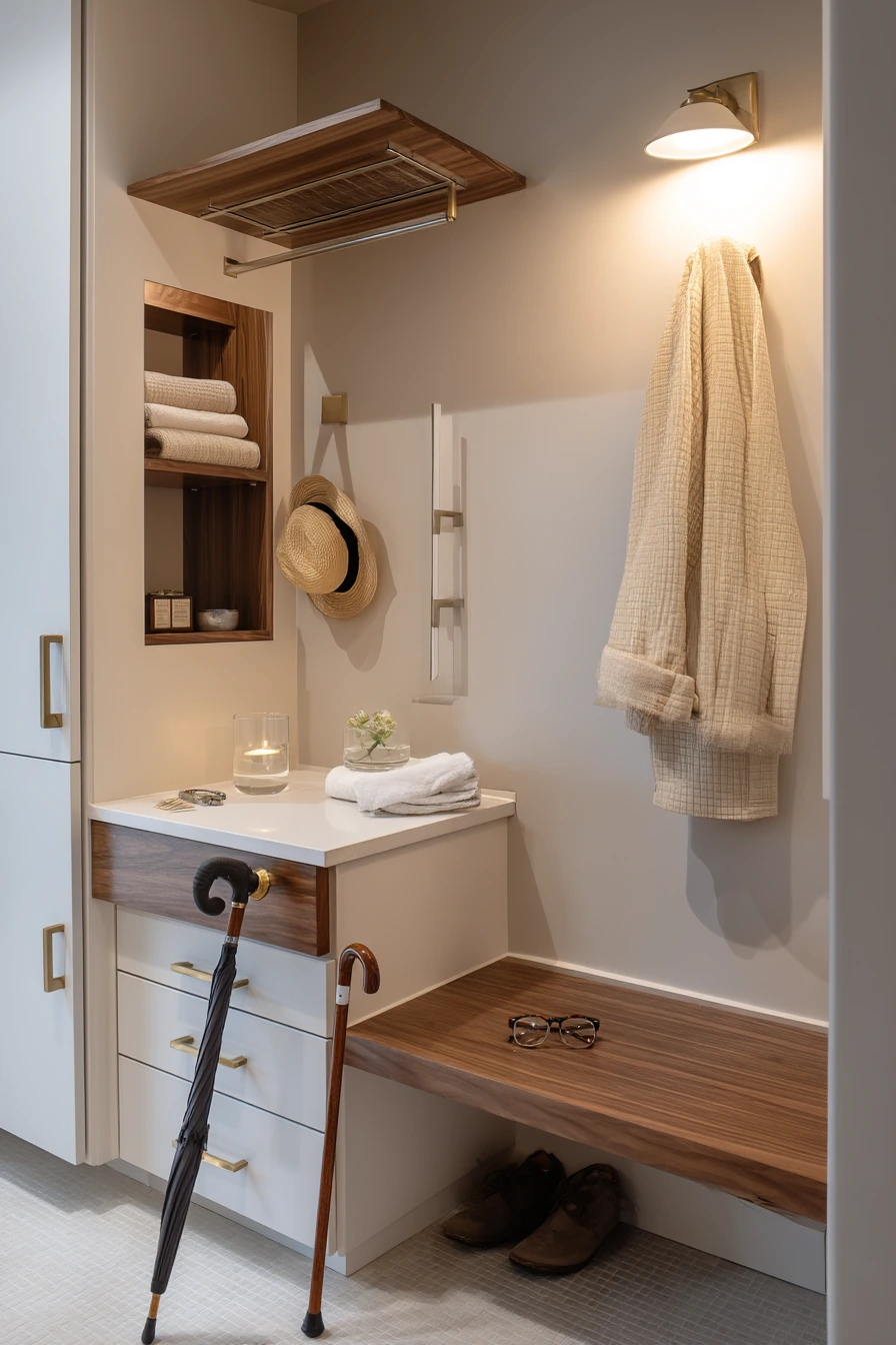 Accessible Closet-to-Bath Conversion