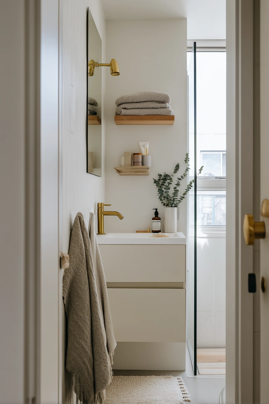 Tiny Ensuite Closet Turned Spa Bath