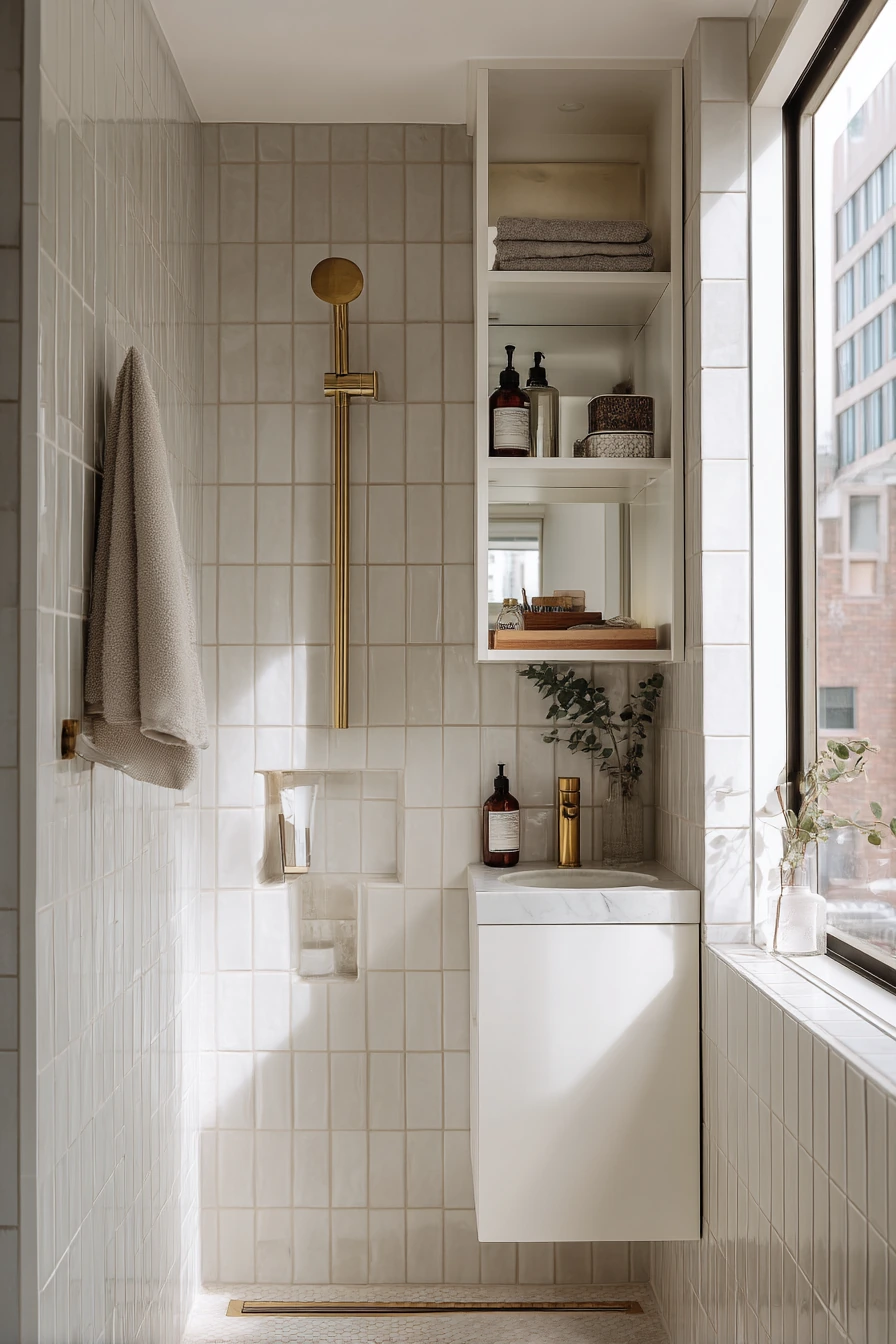 Tiny Ensuite Closet Turned Spa Bath