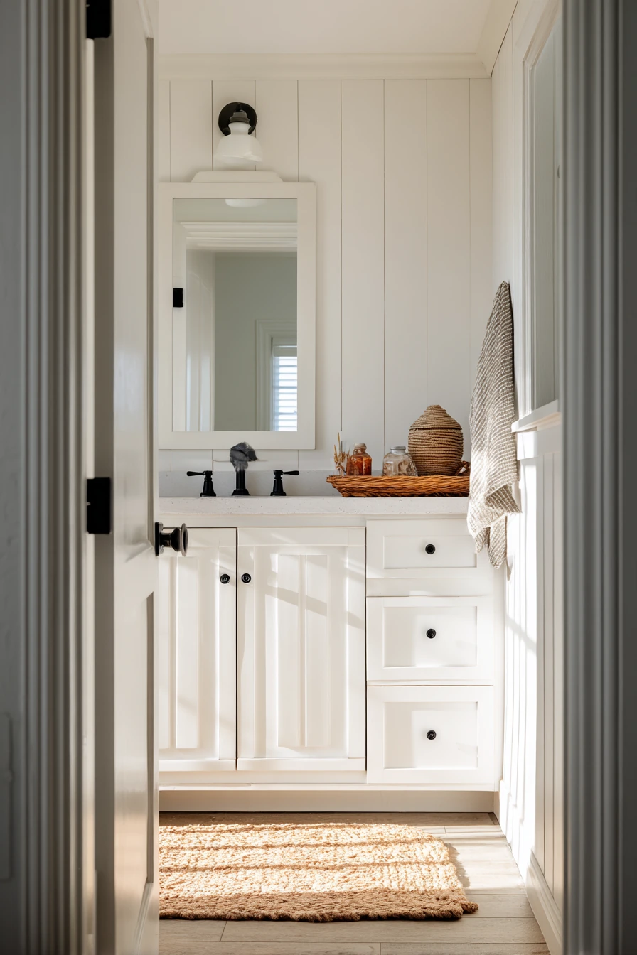 Modern Farmhouse Closet Bath Conversion
