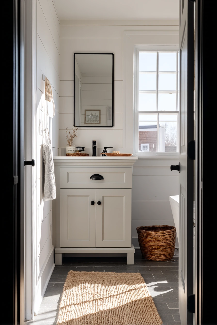 Modern Farmhouse Closet Bath Conversion