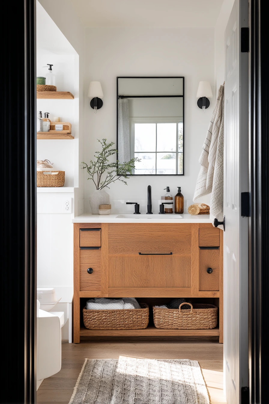 Modern Farmhouse Closet Bath Conversion