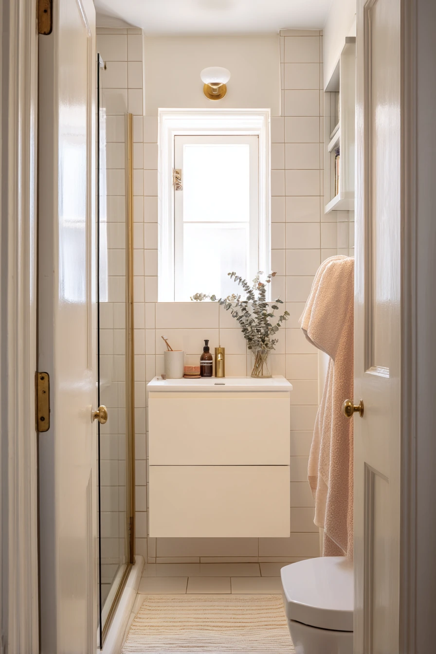 Tiny Ensuite Closet Turned Spa Bath