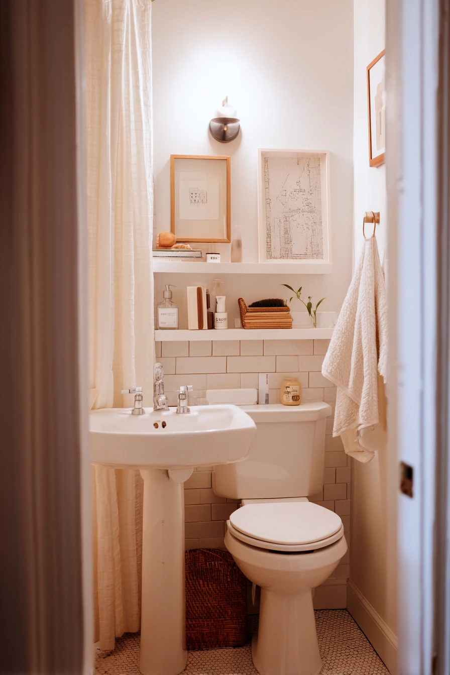 Renter-Friendly Closet Bath Makeover