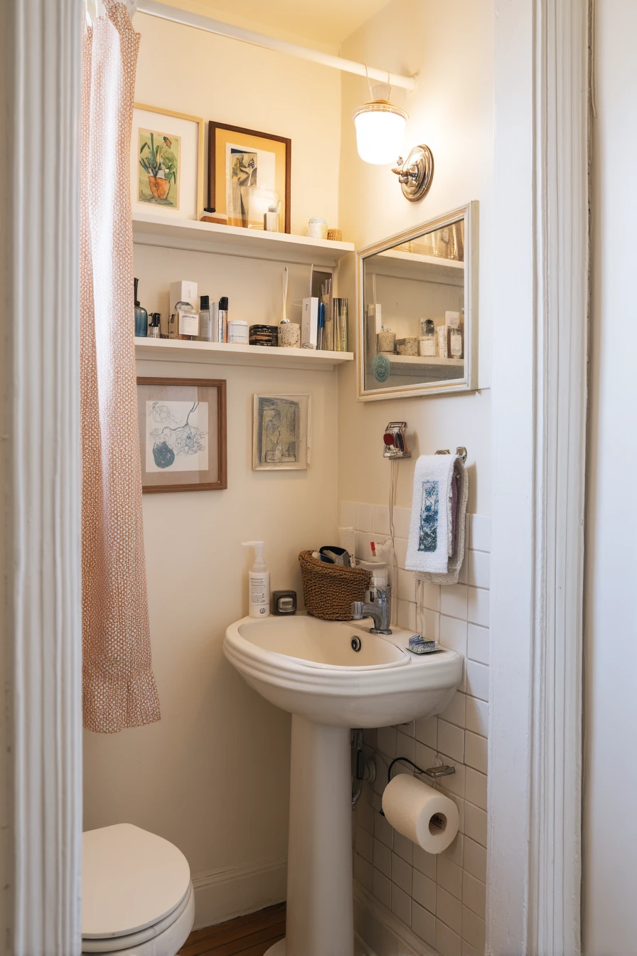Renter-Friendly Closet Bath Makeover