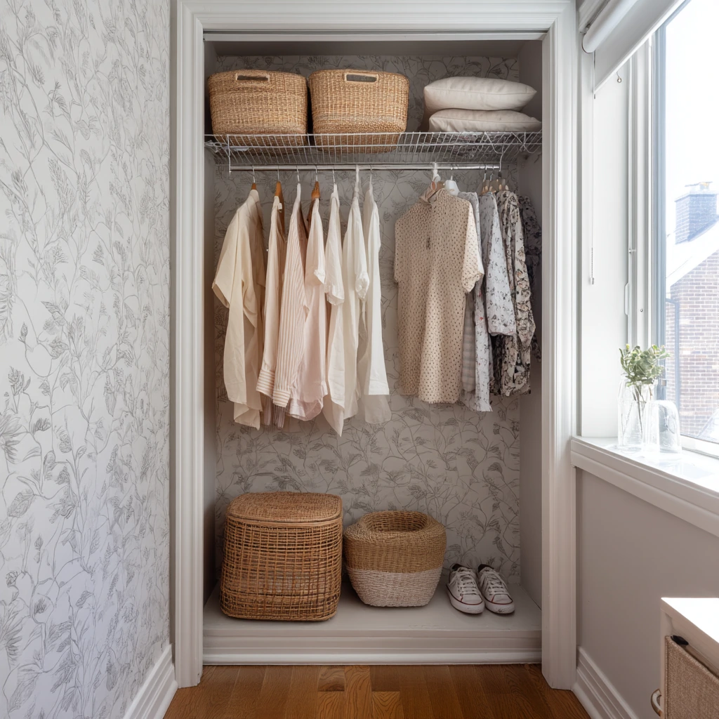 closet wallpaper ideas