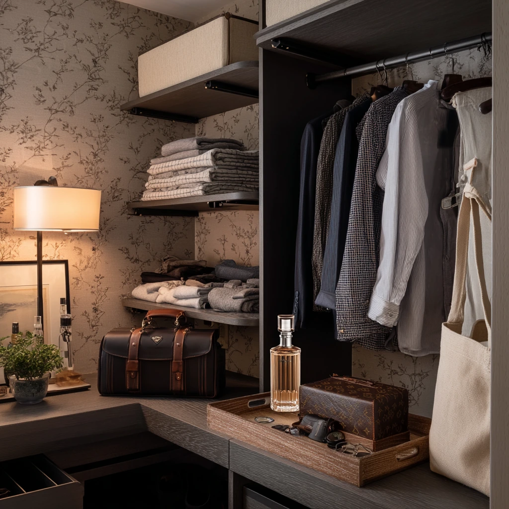 Small Walk-In Closet for a Couple