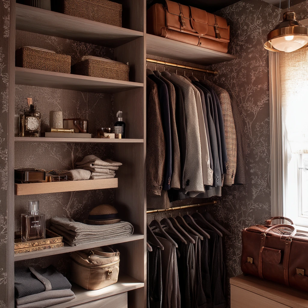 Small Walk-In Closet for a Couple