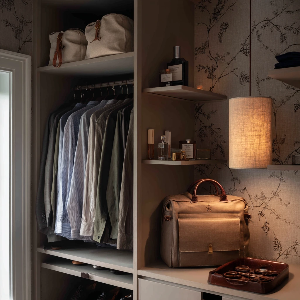 Small Walk-In Closet for a Couple