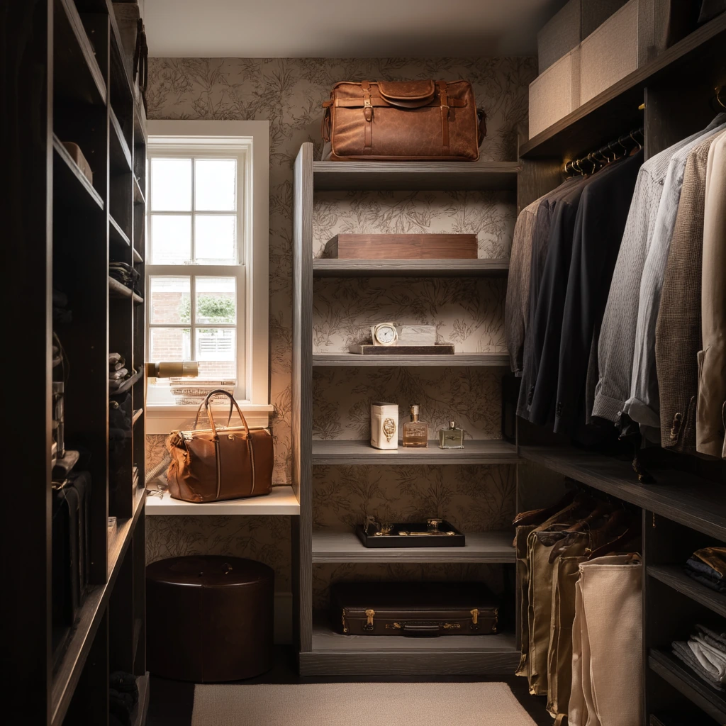 Small Walk-In Closet for a Couple