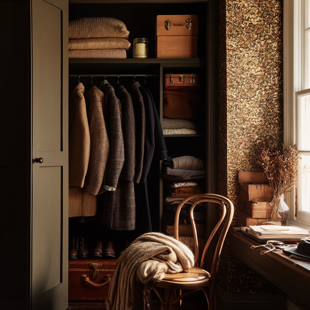 Seasonal Closet Wallpaper Styling Moment