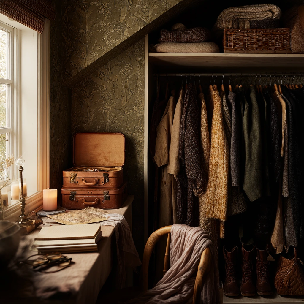 Seasonal Closet Wallpaper Styling Moment