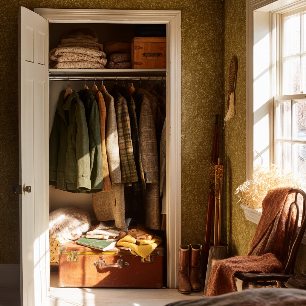Seasonal Closet Wallpaper Styling Moment