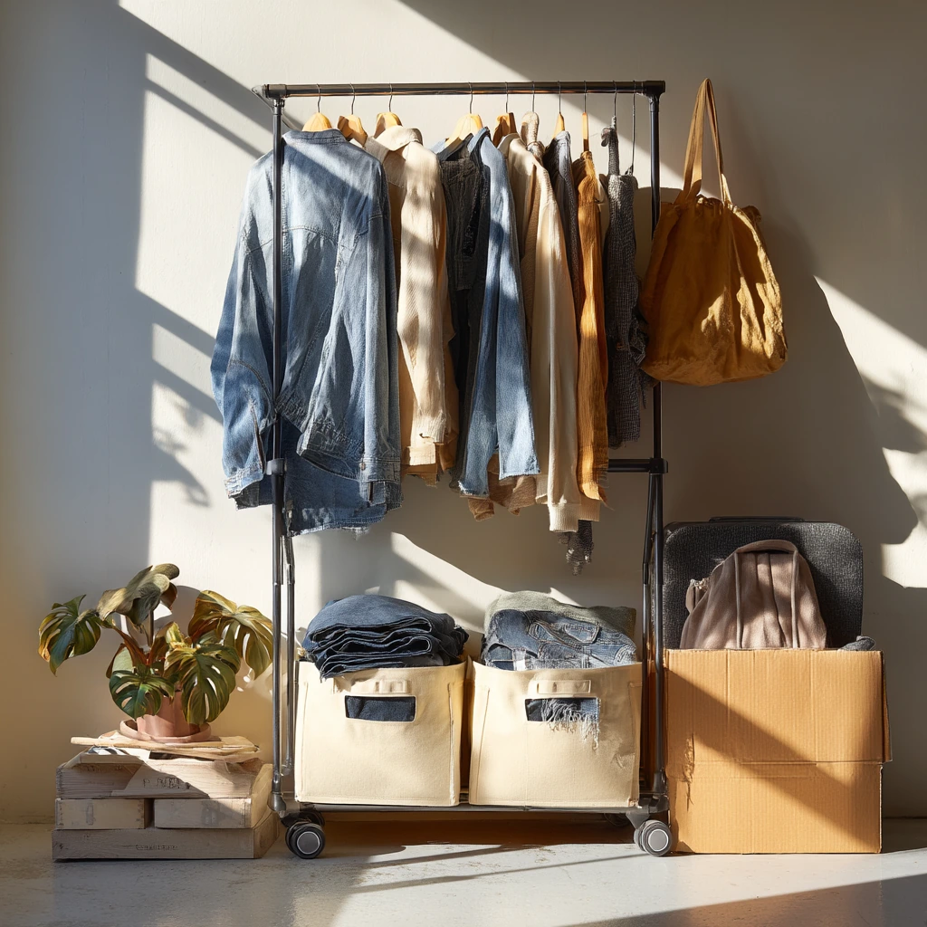 Renter-Friendly Freestanding Wardrobe