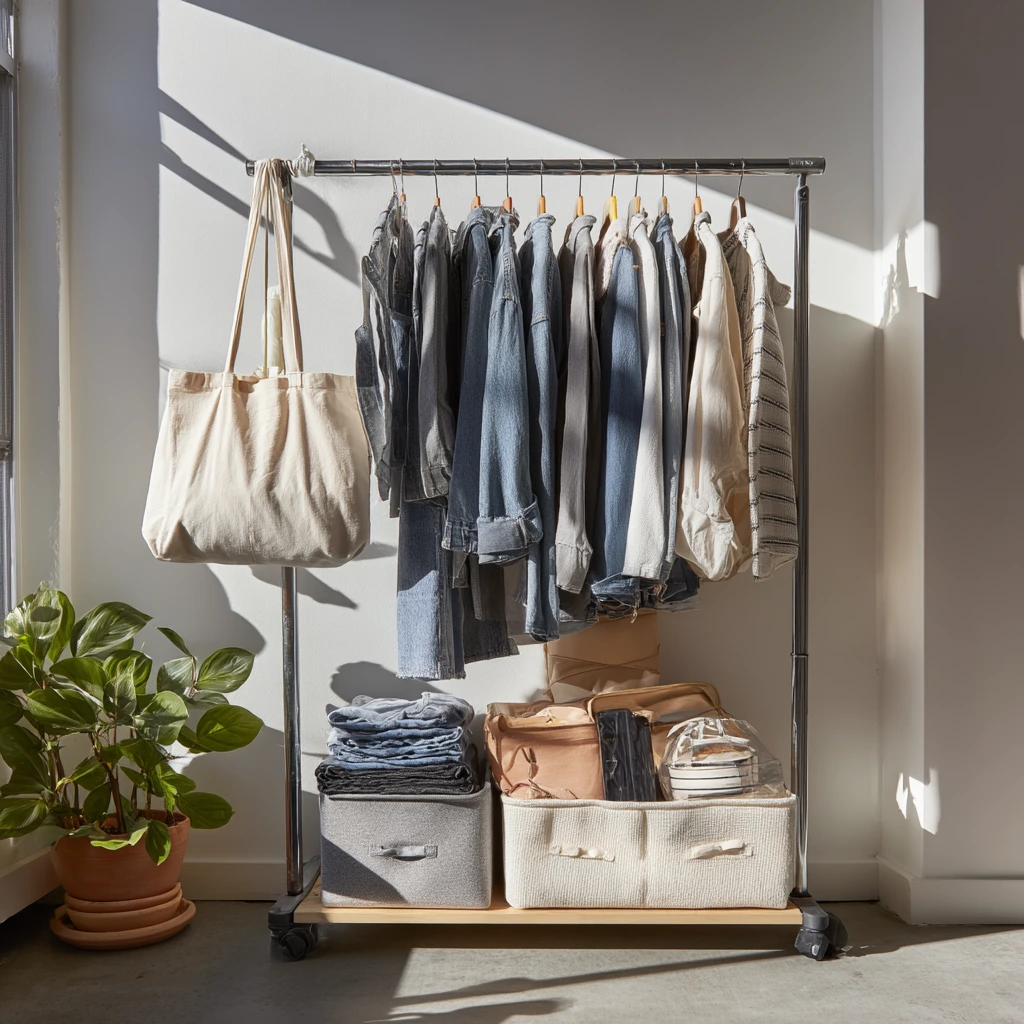 Renter-Friendly Freestanding Wardrobe