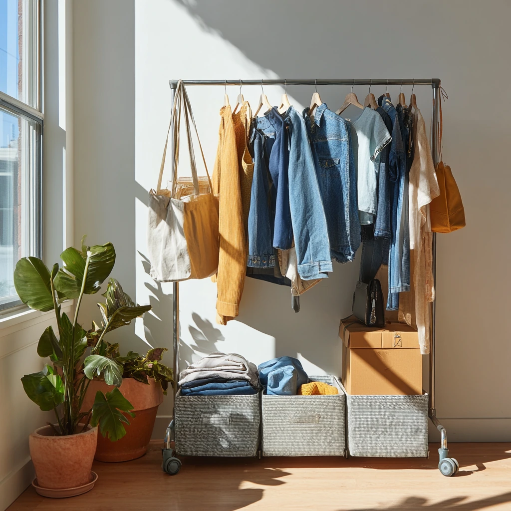 Renter-Friendly Freestanding Wardrobe