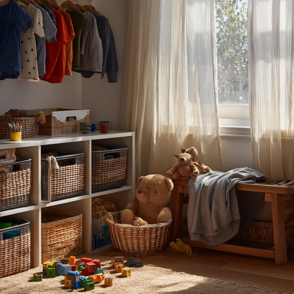 Kids’ Clothes Storage Corner