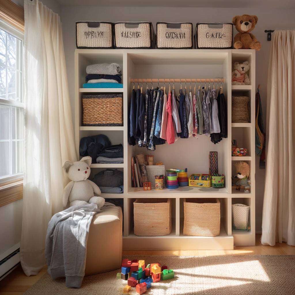 Kids’ Clothes Storage Corner