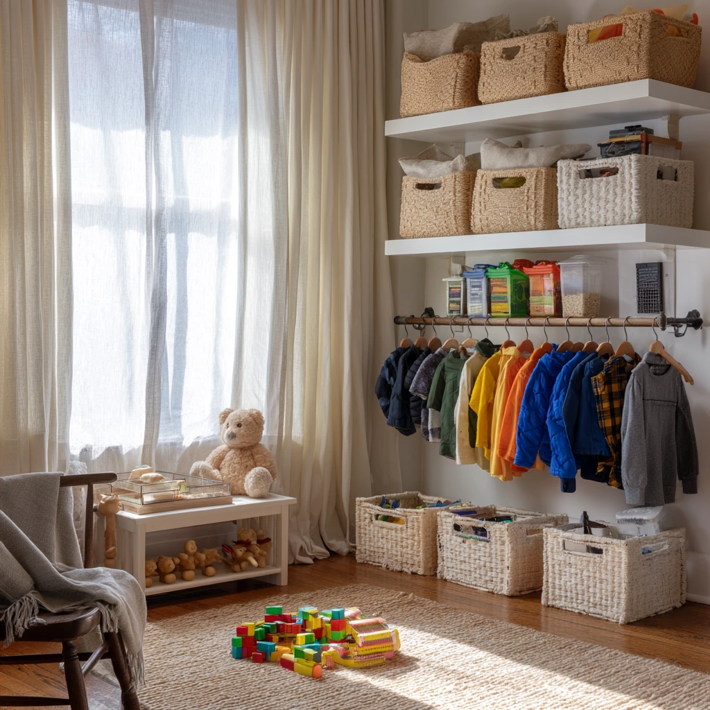 Kids’ Clothes Storage Corner