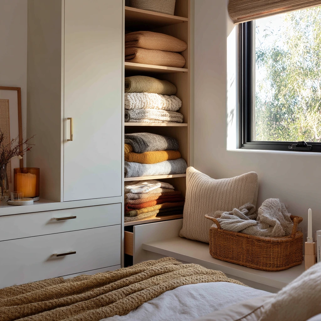 Built-In Wardrobe With Laundry Day