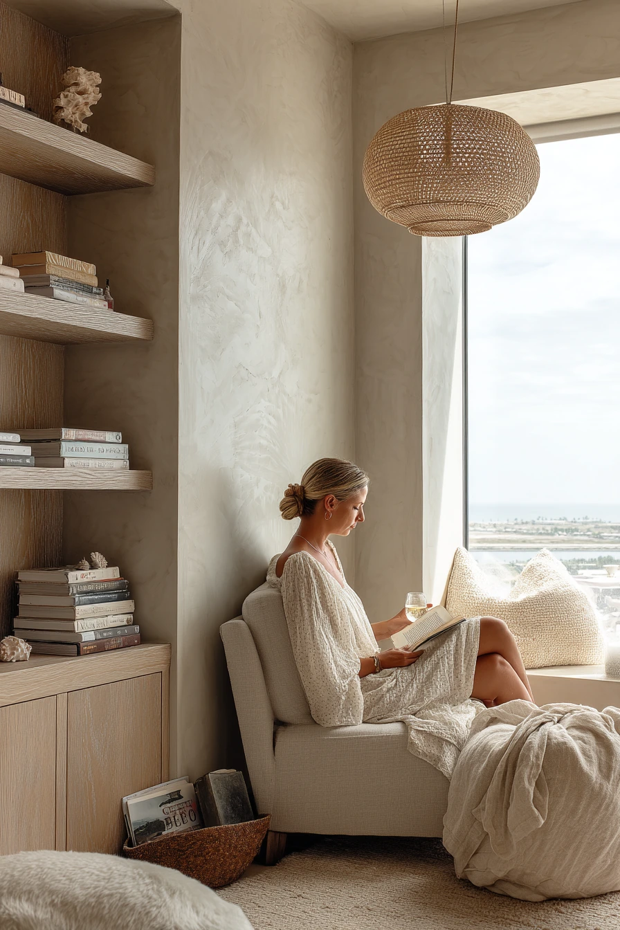 Airy Reading Nook Living Room