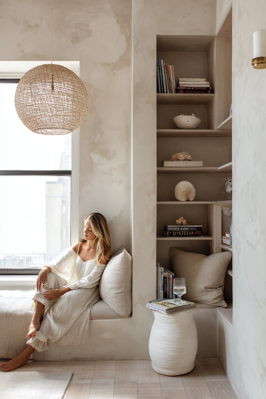 Airy Reading Nook Living Room