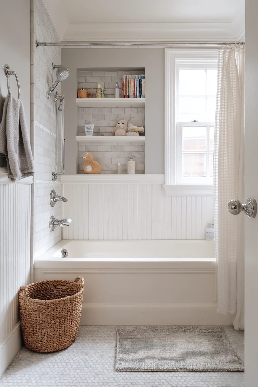Colonial Kids’ Bath with Durable Charm