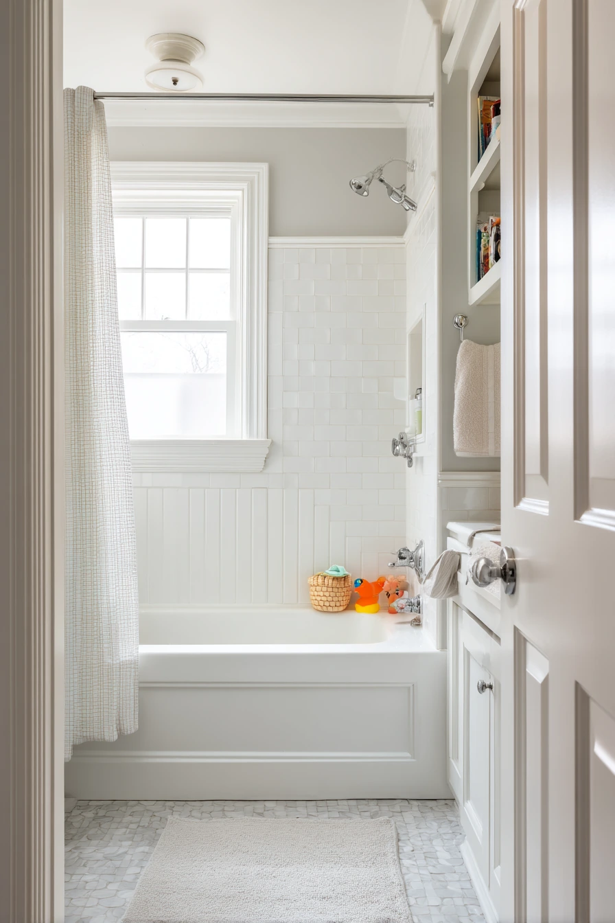 Colonial Kids’ Bath with Durable Charm