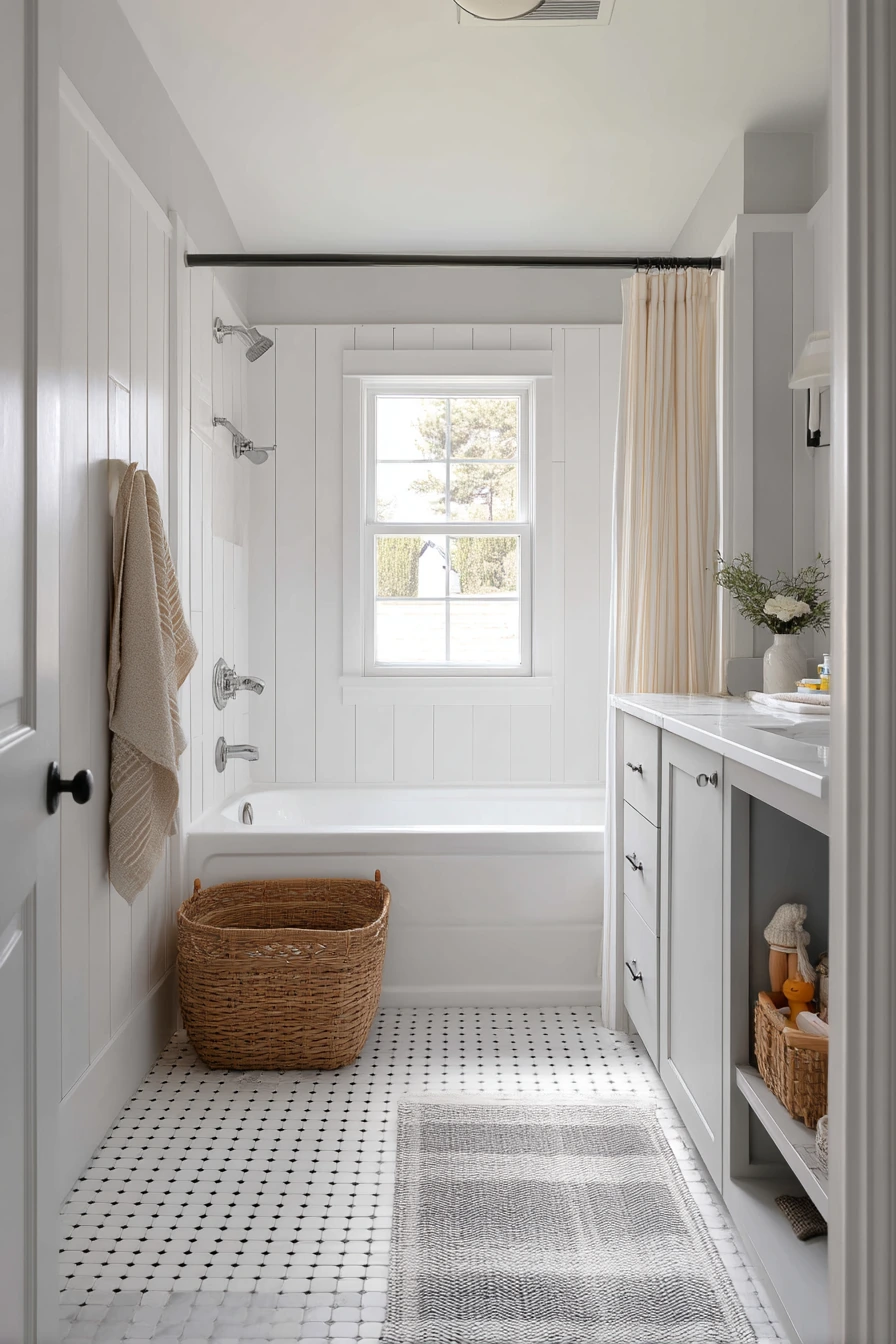 Colonial Kids’ Bath with Durable Charm